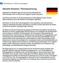 Reisehinweis, Teilreisewarnung Auswärtiges Amt Deutschland