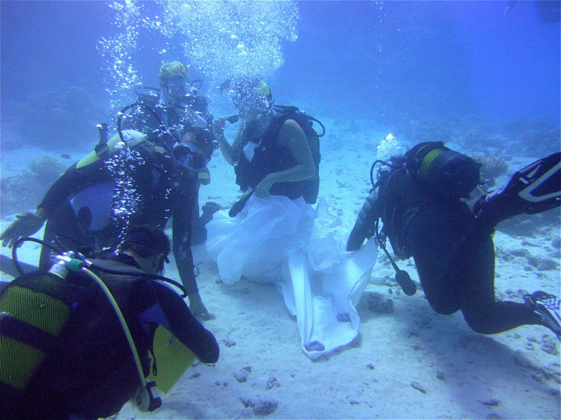 Unterwasserhochzeit Tobia Arbaa, Safaga ORCA - Dive Clubs,Ägypten