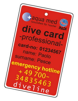 aqua med - dive card professional