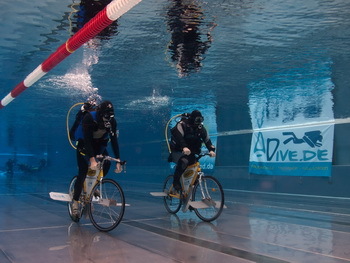 Unterwasser-Radfahren, Weltrekord in Zirndorf