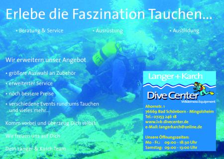 Wilderness Equipment Dive Center,Bad Schönborn,Baden Württemberg,Deutschland