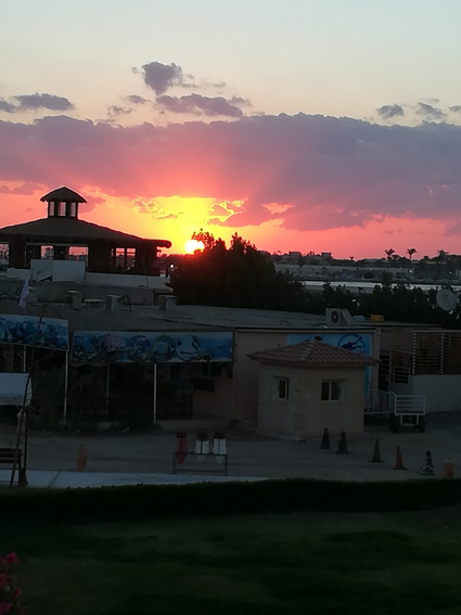 Sonnenaufgang in Hurghada, Red Sea Sky Diving Center, Ägypten, Hurghada