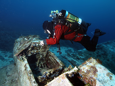 Stuka , Ju 87, 28 m Tiefe, 40 min Fahrzeit mit Najada diving, Najada diving, Murter, Kroatien