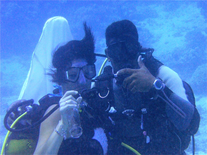 Unterwasserhochzeit Tobia Arbaa, Safaga ORCA - Dive Clubs,Ägypten