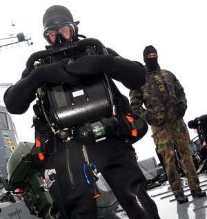 Minentaucher im Einsatz