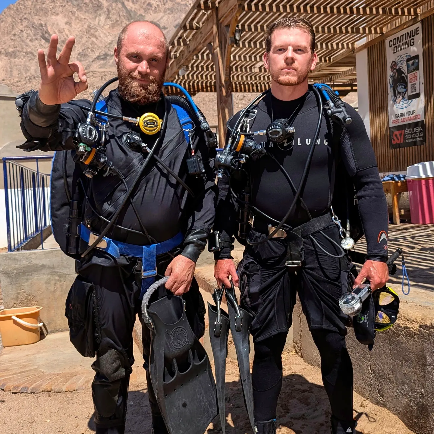 Andy Suess & Ich , Lagona Divers - Dahab South, Happy Life Village, Ägypten, Sinai-Nord ab Dahab