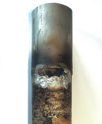 Filterpatrone nach spontaner Z&uuml;ndung