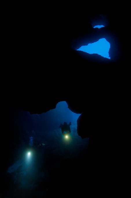 Nero Sport Diving Center, Zakynthos, Griechenland, taucher, höhle