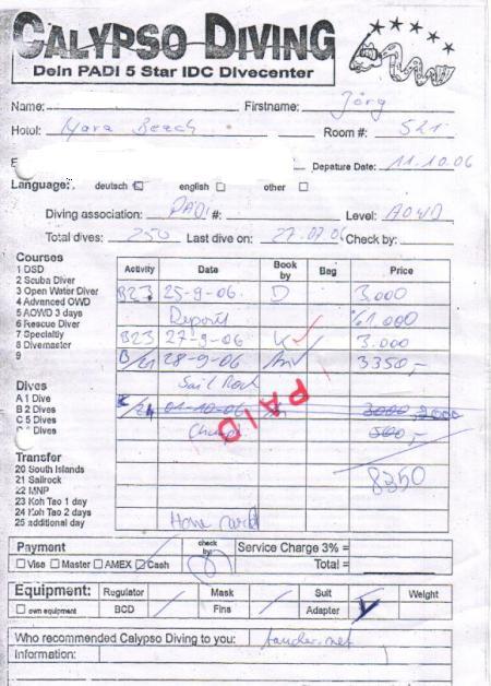 Calypso Diving,Koh Samui,Golf von Thailand,Thailand