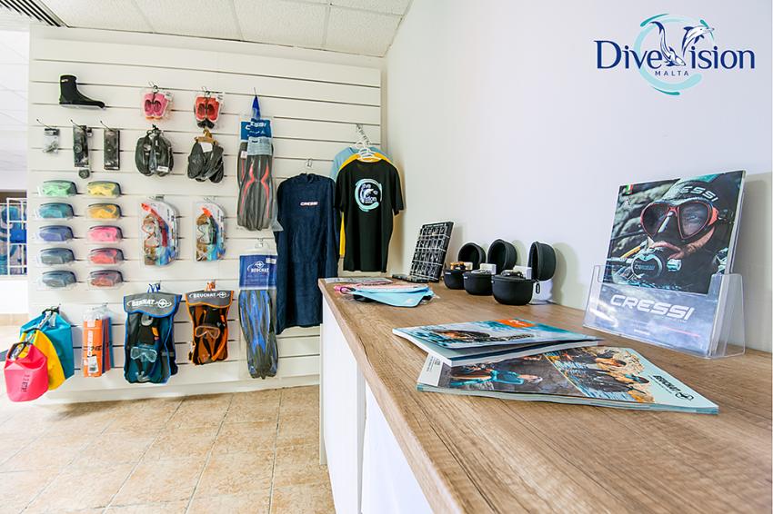 Dive Center Shop, Dive Center Malta, Dive Vision Malta, Labranda Riviera Hotel, Malta, Malta - Hauptinsel