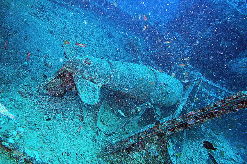 Wrack der Thistlegorm, Wrack der SS Thistlegorm (Sharm El Sheikh),Ägypten,Minenabwehrgerät