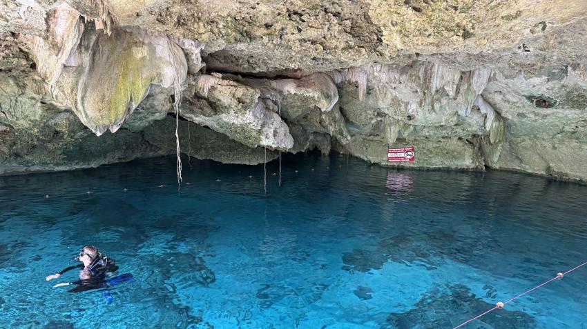 Einstieg "Dos Ojos", Planet Scuba Mexico, Mexiko