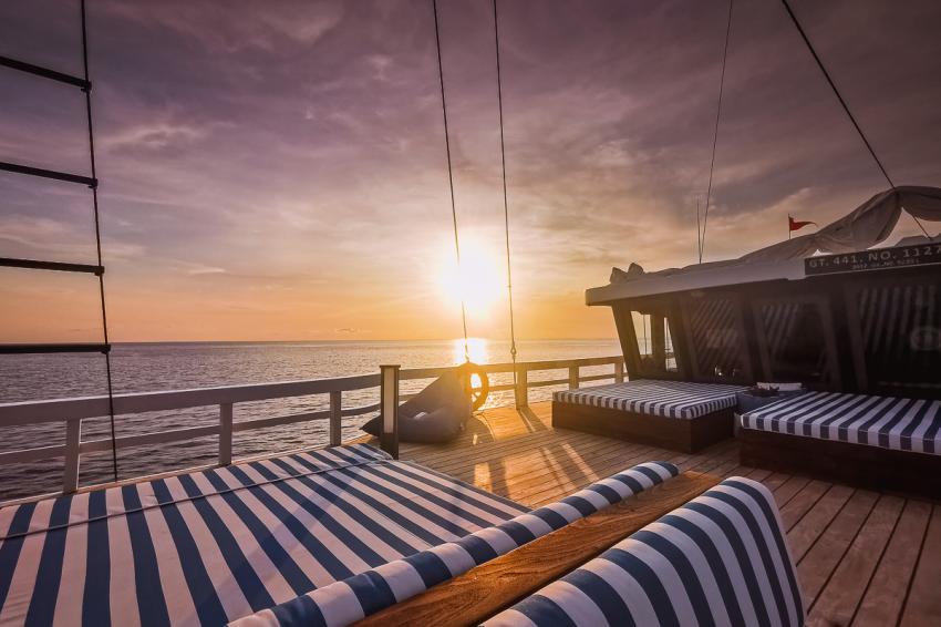 Sun deck, Scubaspa Indonesia, Indonesien