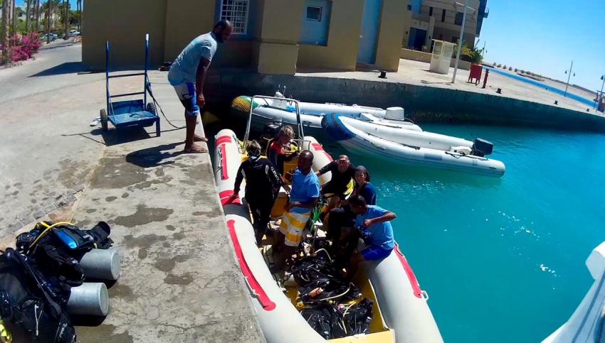 Speedboot, Aquarius Diving Club, Port Ghalib, Ägypten, El Quseir bis Port Ghalib