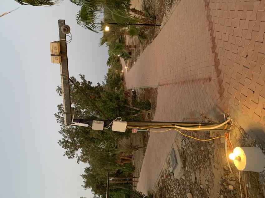 Überrachungskameras an abenteuerlichen Konstruktionen, Überwachung Kamera, Mangrove Bay Resort, Ägypten, El Quseir bis Port Ghalib