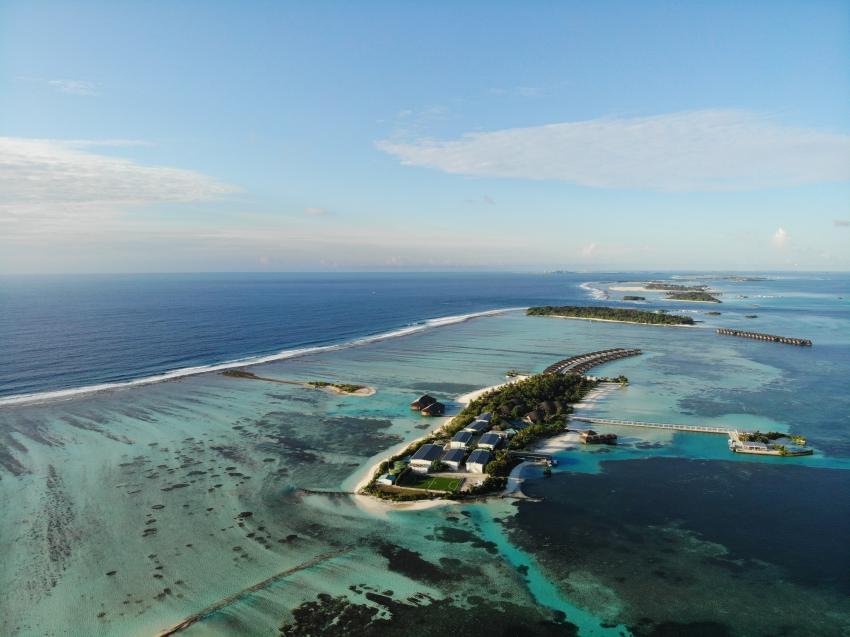 Island Aerial, Euro-Divers Club Med Finolhu Villas, Malediven