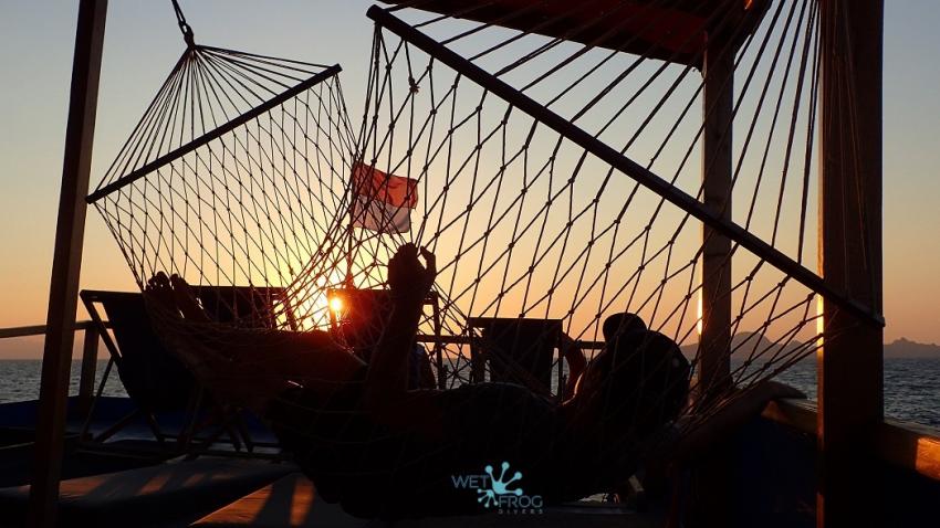 Chill Out auf dem Boot Santai, Wet Frog Divers - Komodo, Indonesien, Allgemein