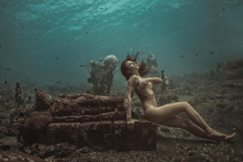unterwasser Akt, bali, workshop, unterwasser, Ocean Sun Dive Resort Tulamben, Indonesien, Bali