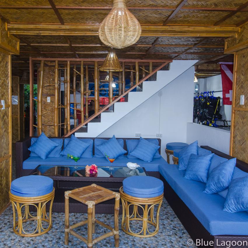 Unser Lounge, Blue Lagoon Dive Resort, Puerto Galera, Philippinen