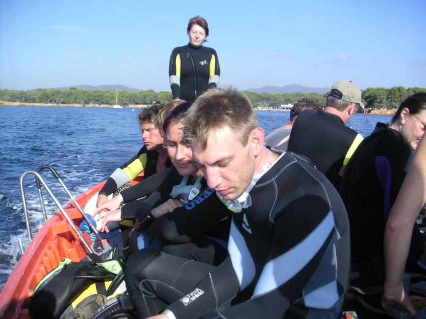 Mein erste Freiwasser TG auf Ibiza vor 11 Jahren :), Diving Center, Cala Pada, Ibiza, Spanien, Balearen