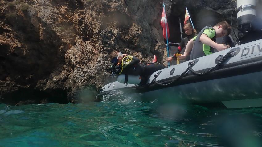 Diving Center, Cala Pada, Ibiza, Spanien, Balearen