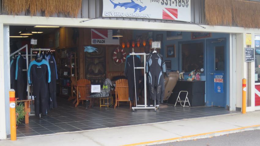Eingangsbereich1, Kona Diving Company, USA, Hawaii