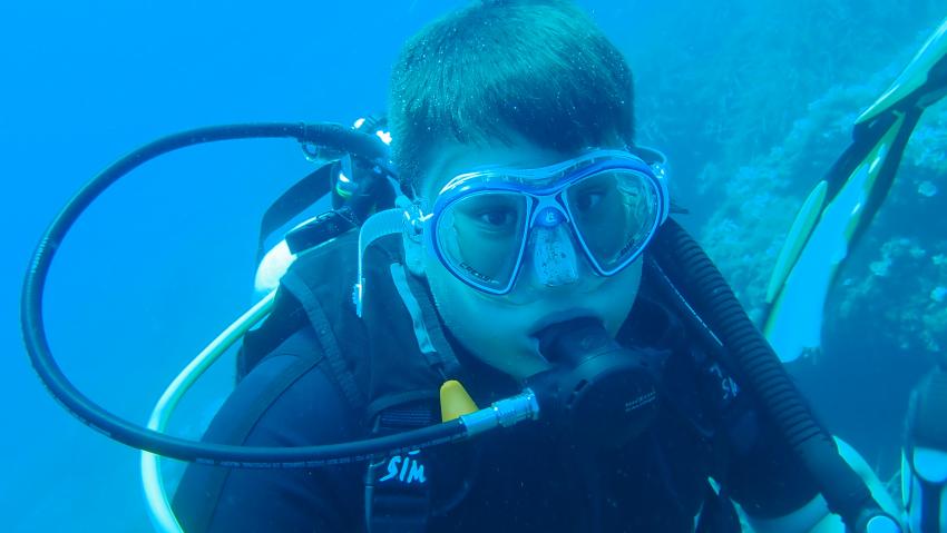 Diving Center, Cala Pada, Ibiza, Spanien, Balearen