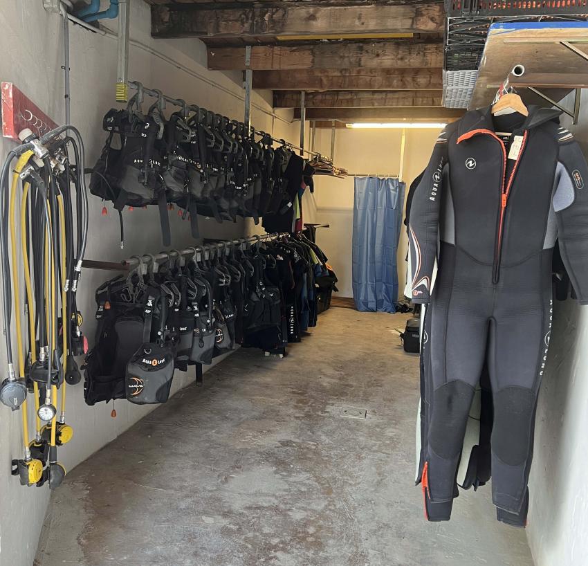 Diving Center, Cala Pada, Ibiza, Spanien, Balearen