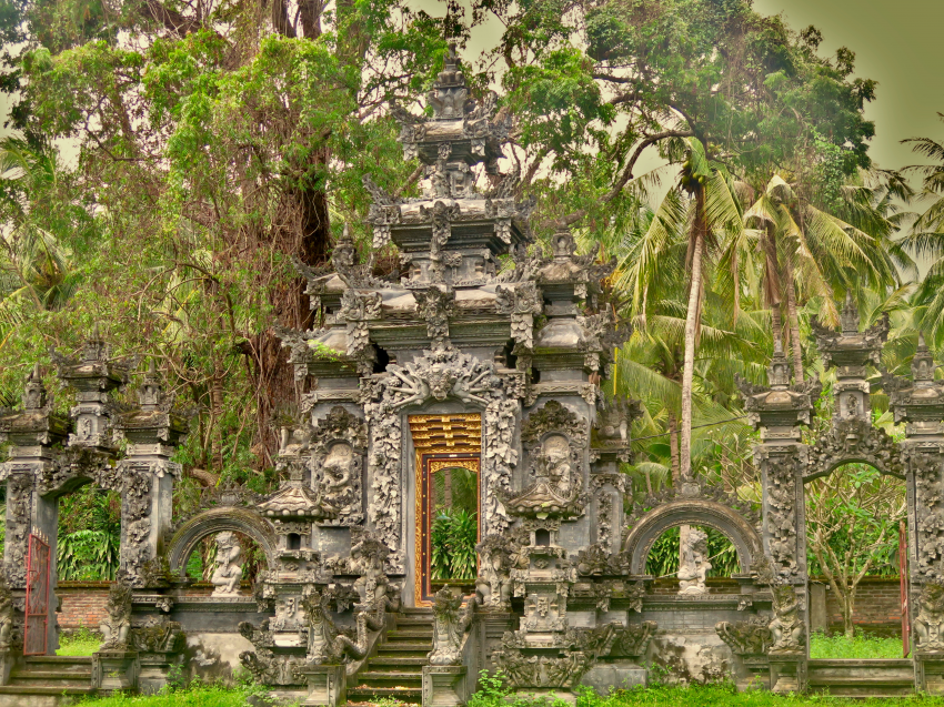 Verwunschener Tempel, Bali Villa Dive Resort, Indonesien, Bali
