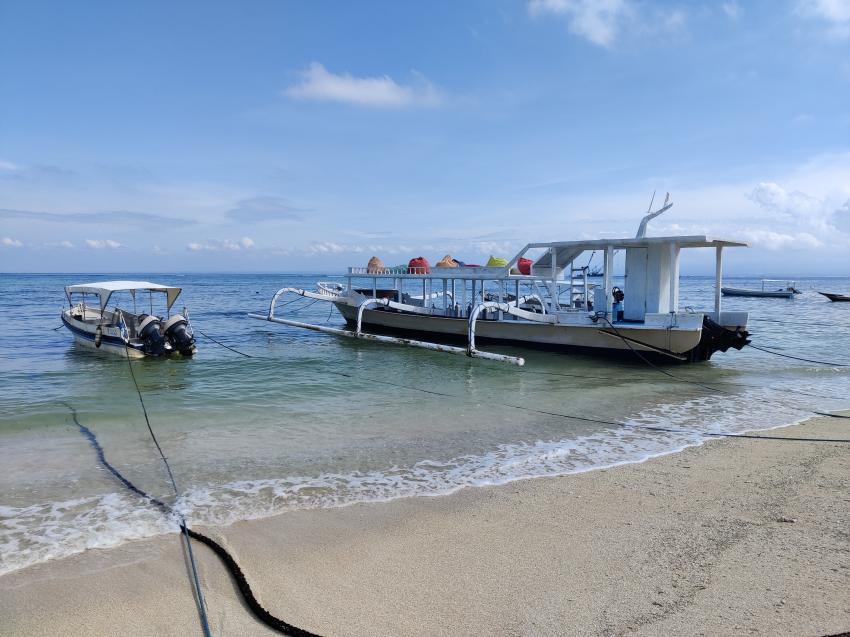 Boote groß und klein, World Diving Lembongan, World Diving, Nusa Lembongan, Indonesien, Bali