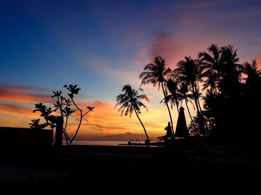 Sonnenaufgang, ABWonderdive Bali Resort, Indonesien, Bali