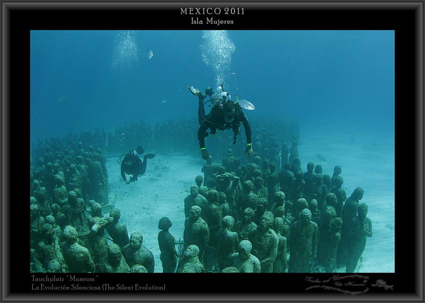 La Evolución Silenciosa (The Silent Evolution), Isla Mujeres - Skulpturen - Tauchplatz Museum,Mexiko