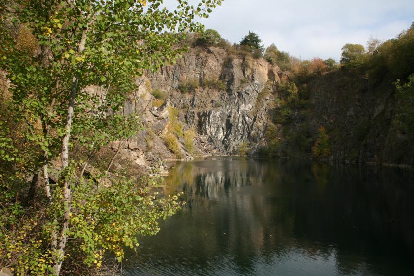 Herbst am und im Silbersee, Silbersee,bei Trier,Rheinland Pfalz,Deutschland