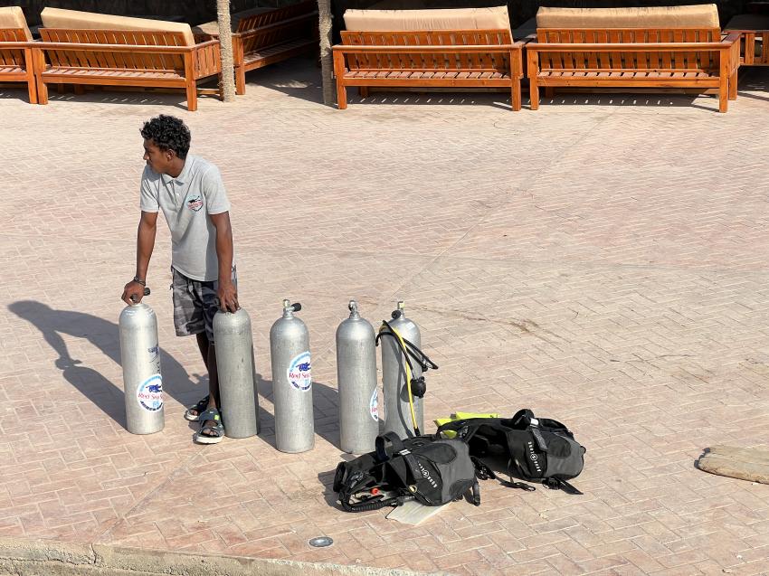 Equipment Umgang , Red Sea Sky Diving Center, Ägypten, Hurghada