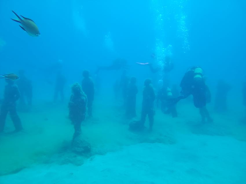 Museo Atlantico, Sculptures, Dive College Lanzarote, Playa Blanca, Lanzarote, Spanien, Kanaren (Kanarische Inseln)