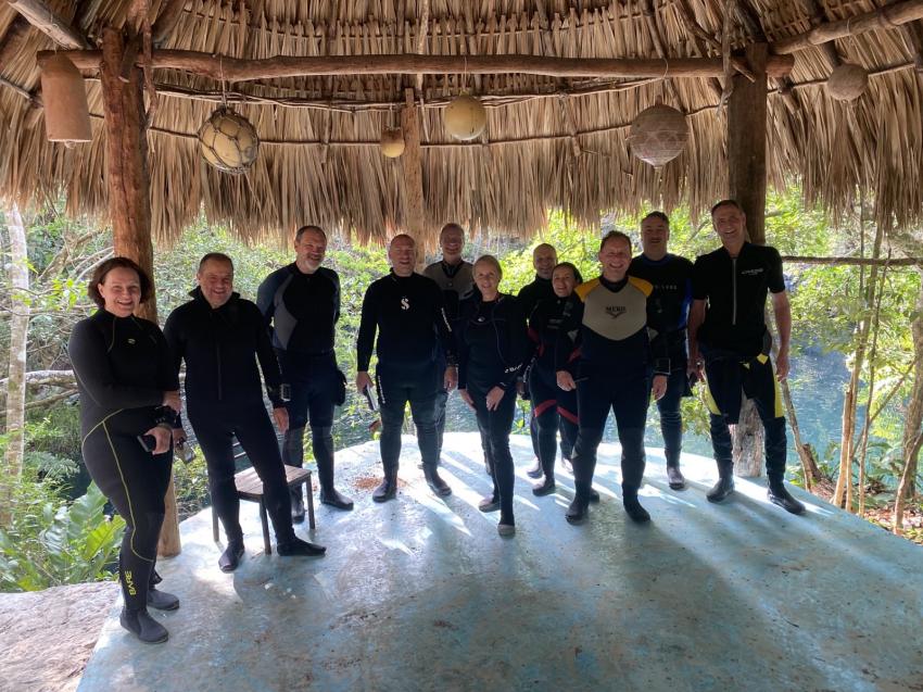 Unsere Gruppe , Cenote Adventures, Mexiko