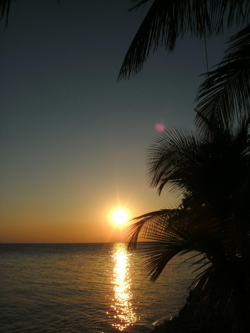Karibischer Sonnenuntergang