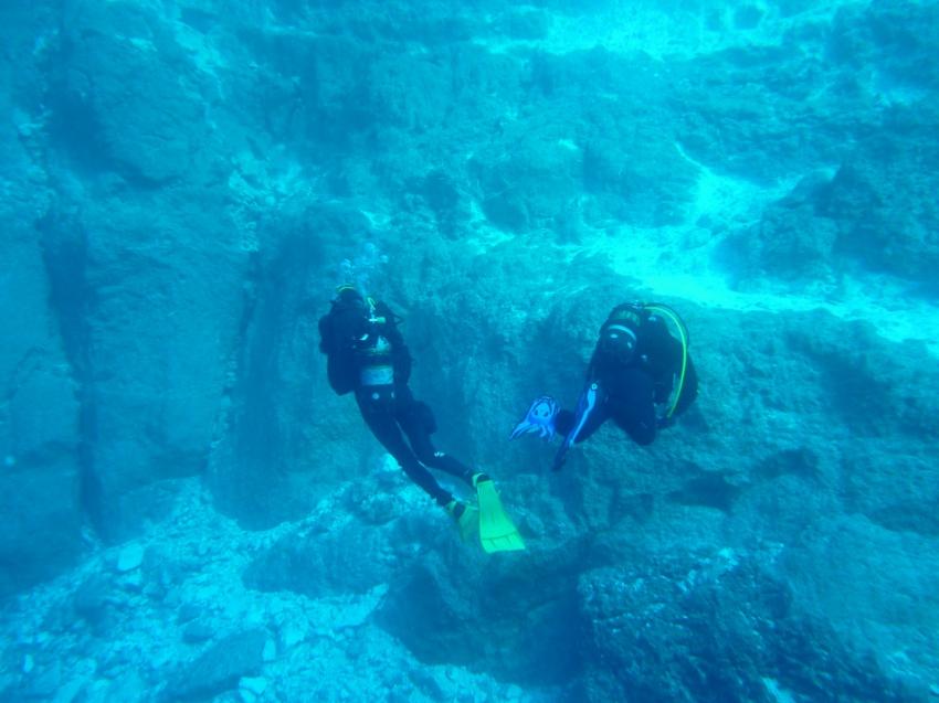 Blue Hole unter eingestürztem Azur Window, Calypso Diving Centre, Marsalforn, Gozo, Malta, Gozo