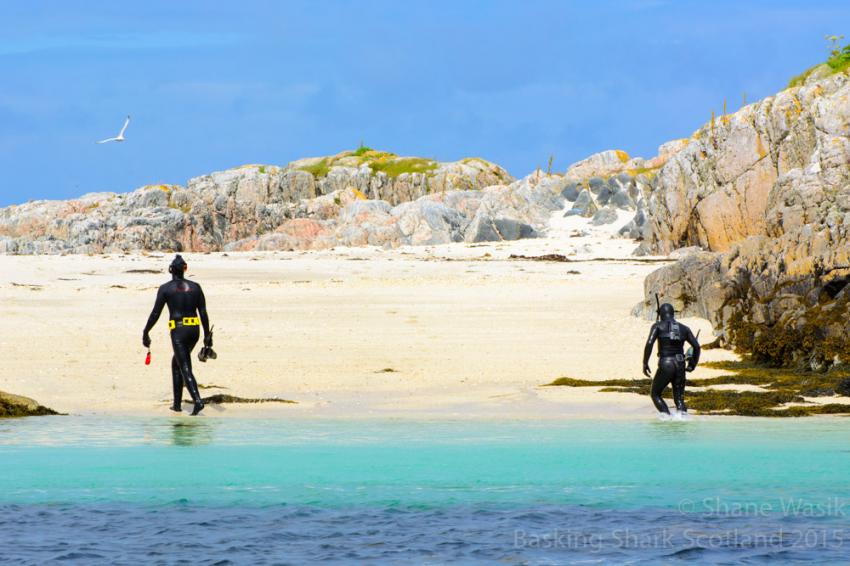 Cairns of Coll - Lagune, Lagune, Cairns of Coll, Seehunde, Schottland, Basking Shark Scotland, Großbritannien