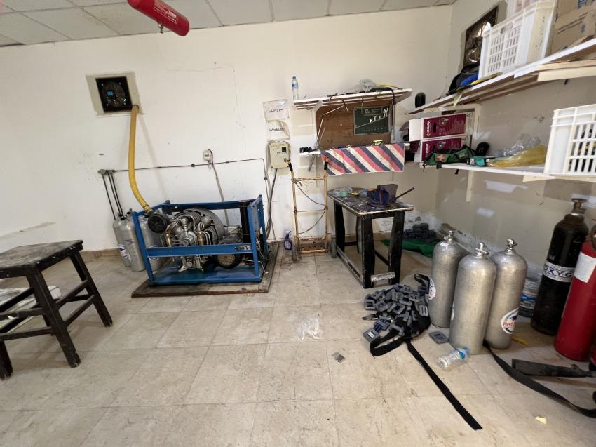 Kompresser Raum -na ja, Red Sea Sky Diving Center, Ägypten, Hurghada