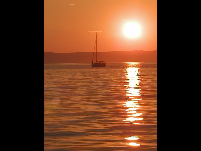 Insel Cres, Insel Cres,Kroatien,sonnenuntergang,boot,schiff,wasser