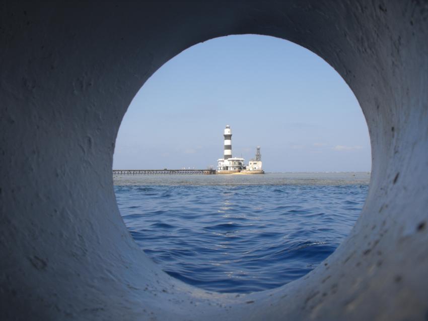 Blick zum Leuchtturm