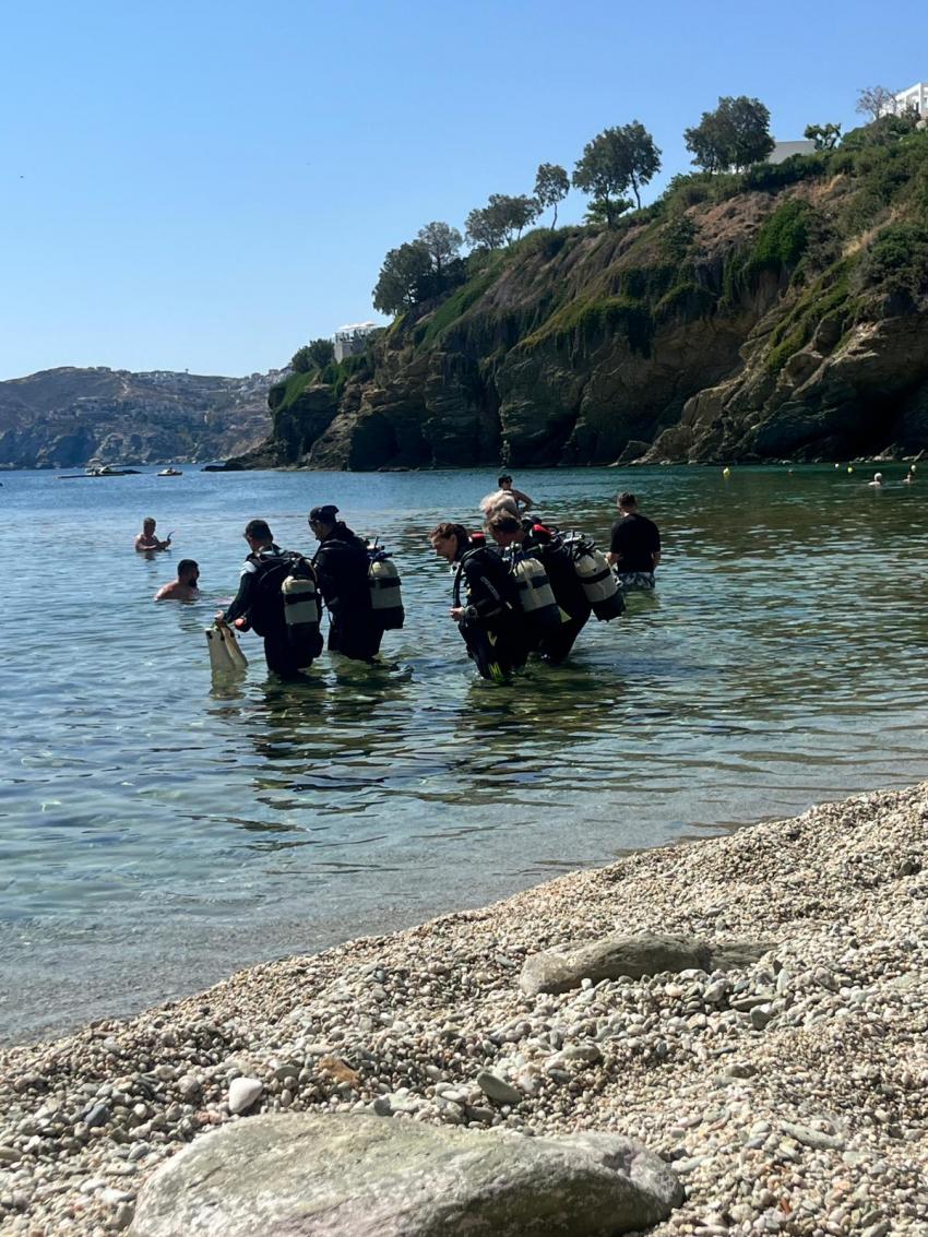 Strandzugang, Stay Wet, Mononaftis Bay, Kreta, Griechenland