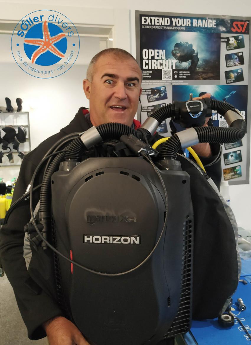 Horizon Rebreather, Soller Divers, Port de Soller, Spanien, Balearen