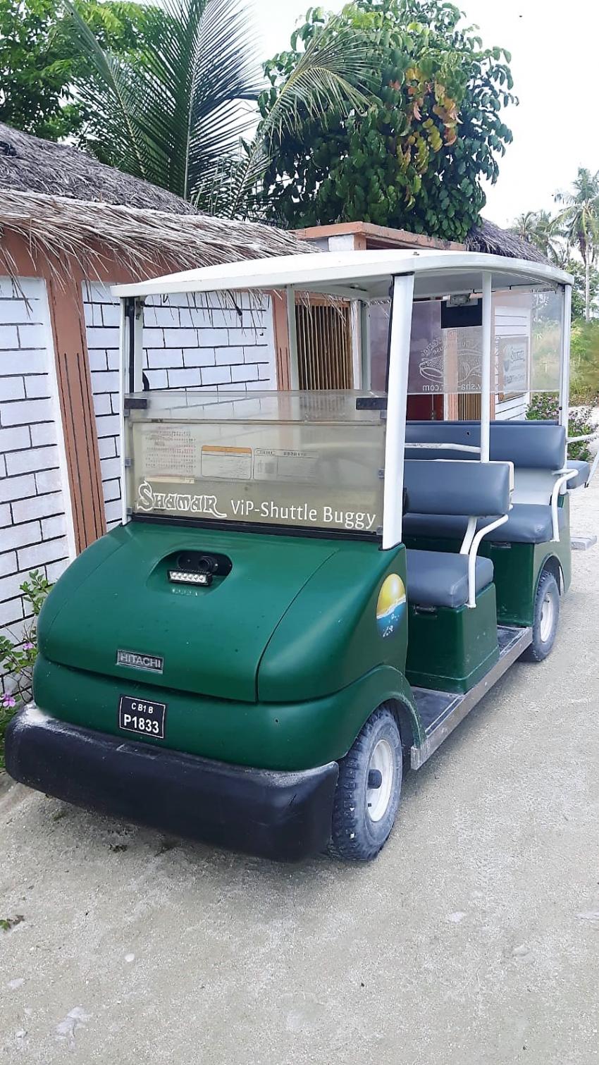 Shamar VIP Shuttle Buggy, Shamar Divers Maamigili, Malediven