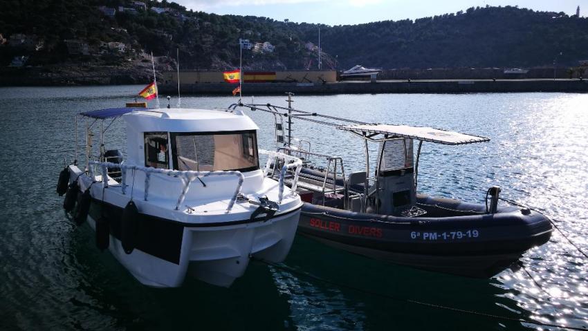 Boote 2021, Soller Divers, Port de Soller, Spanien, Balearen