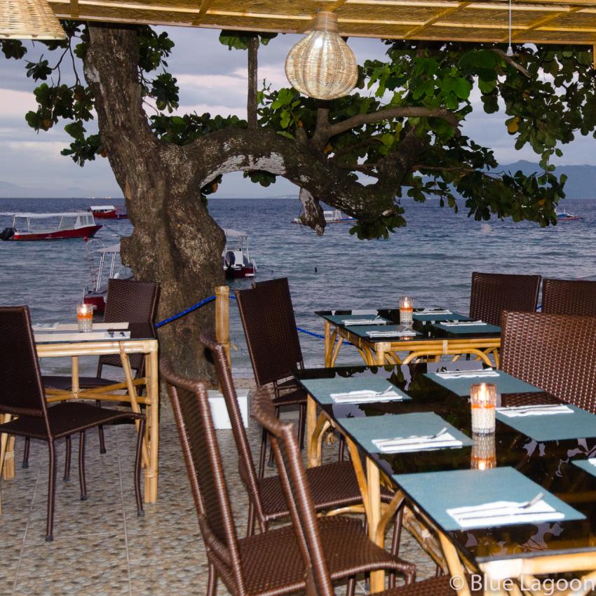 Restaurant Fuss ins Meer !!, Blue Lagoon Dive Resort, Puerto Galera, Philippinen