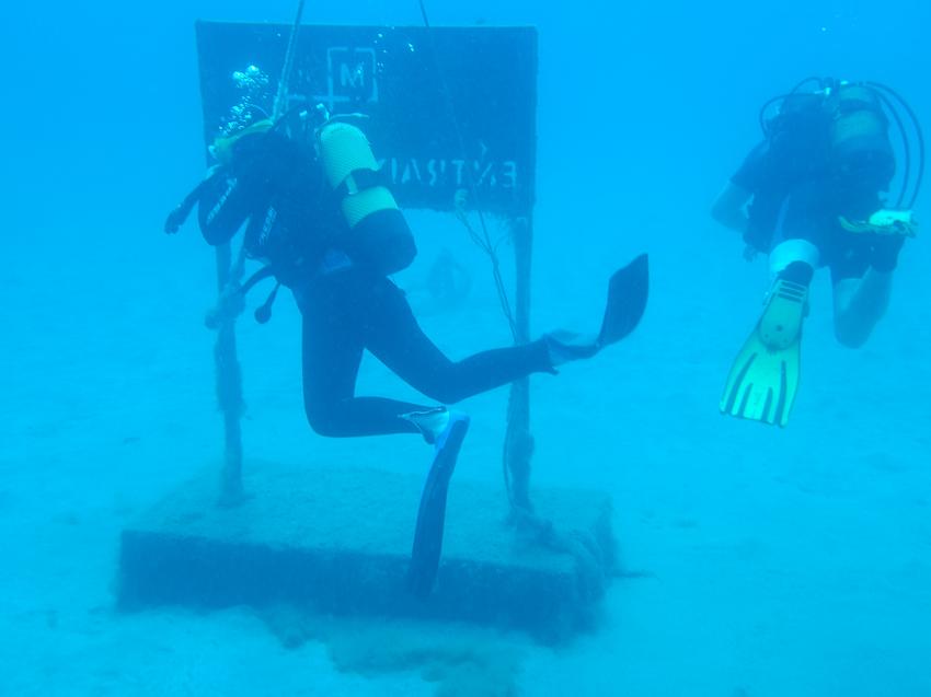 Museo Atlantico, start of the dive, Dive College Lanzarote, Playa Blanca, Lanzarote, Spanien, Kanaren (Kanarische Inseln)