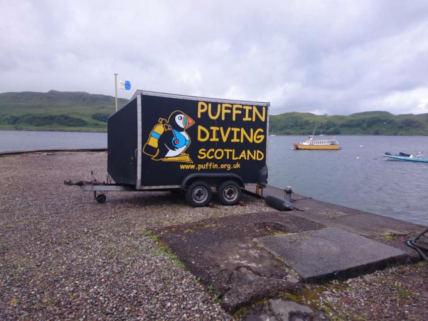 Puffin Dive Centre, Oban, Scotland, Puffin Dive Centre, Oban, Scotland, Puffin Diving Center, Großbritannien, Schottland