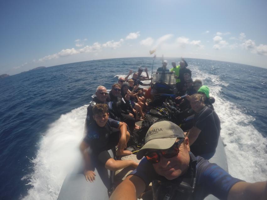 Diving Center, Cala Pada, Ibiza, Spanien, Balearen
